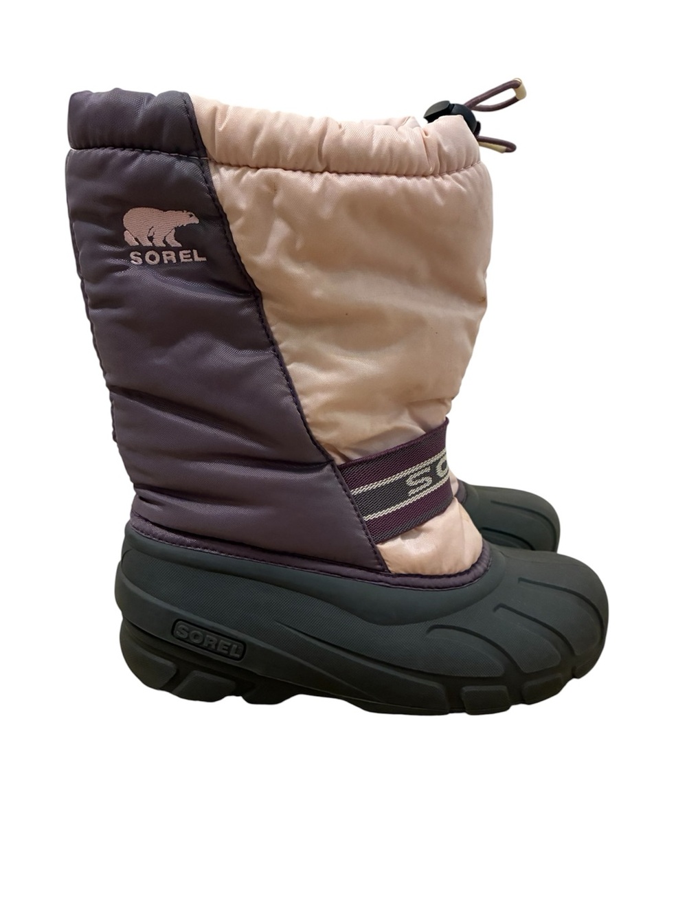 Sorel Two-Tone Winter Boots in Pink and Purple 6